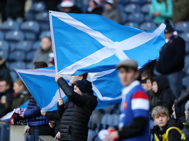 Scotland rugby supporter